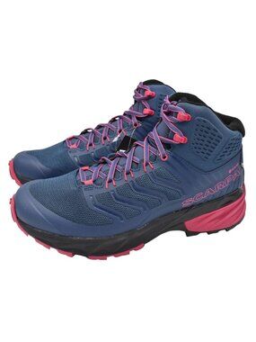 Scarpa EU 40 US 8.5 Rush GTX Gore-Tex Mid Blue Fuxia Waterproof Hiking Boots